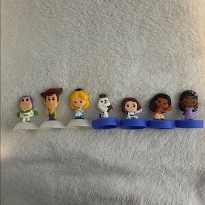 7 McDonald's Disney Anniversary Mini Figures Set